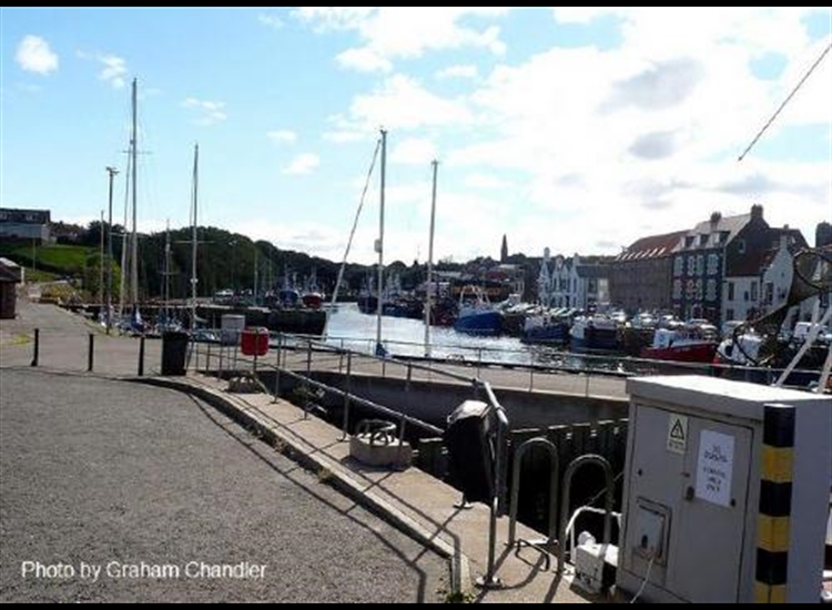 Eyemouth looking South from the Lifeboat Station