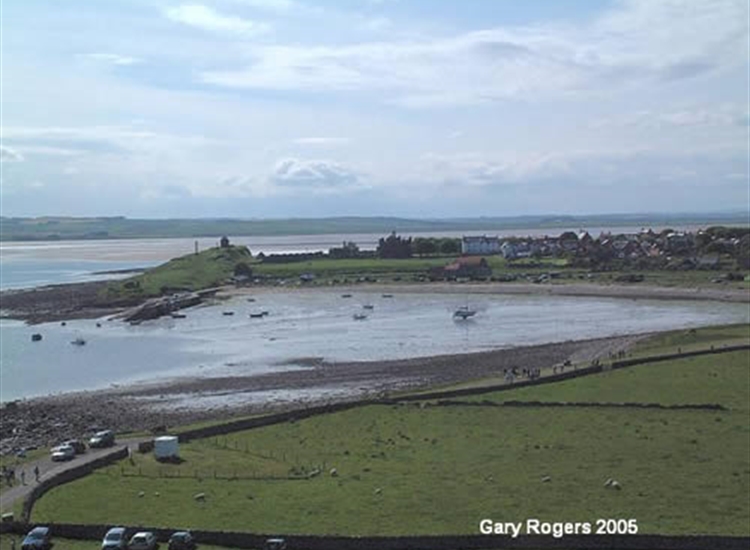 Lindisfarne Harbour, partly dries