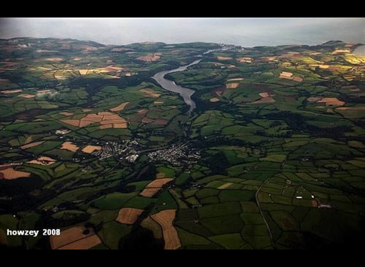 Aerial View, towards the Sea.
