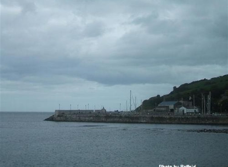 Glenarm Harbour, from the shore to the west