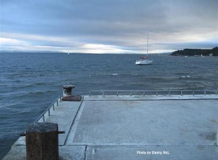 Carrickarory and Loch Foyle from Moville pier