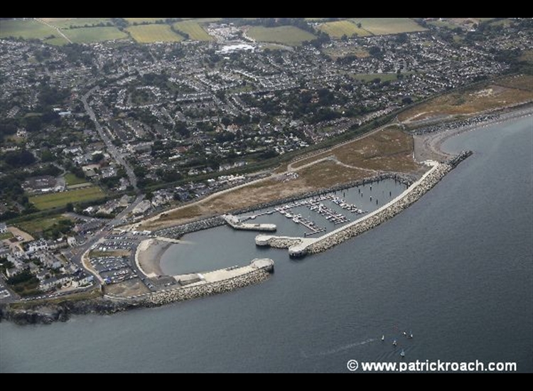 Aerial shot of Greystones