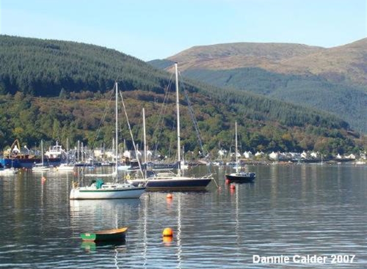 Small Craft Moored near White Farlane Point