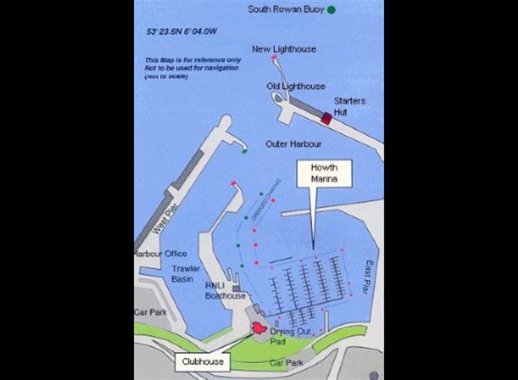 Howth harbour Map