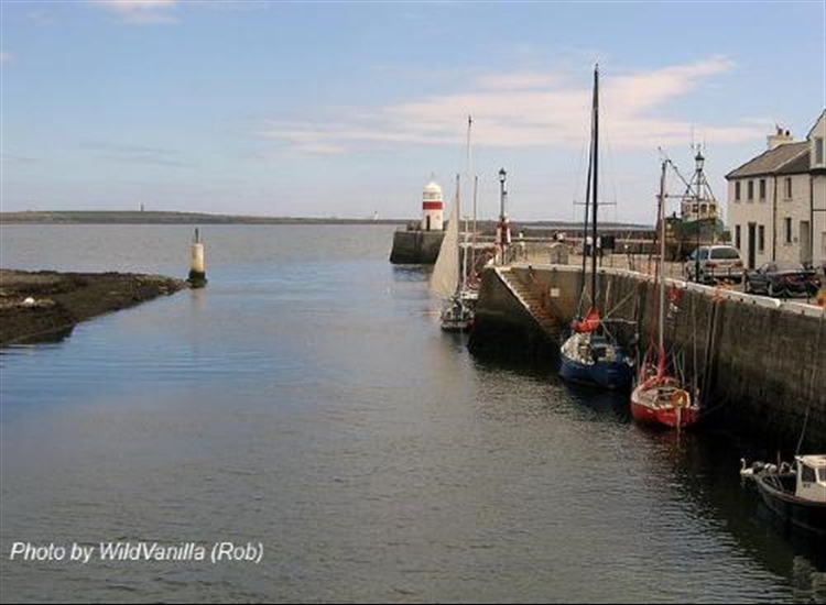 Castletown Outer Harbour from footbridge