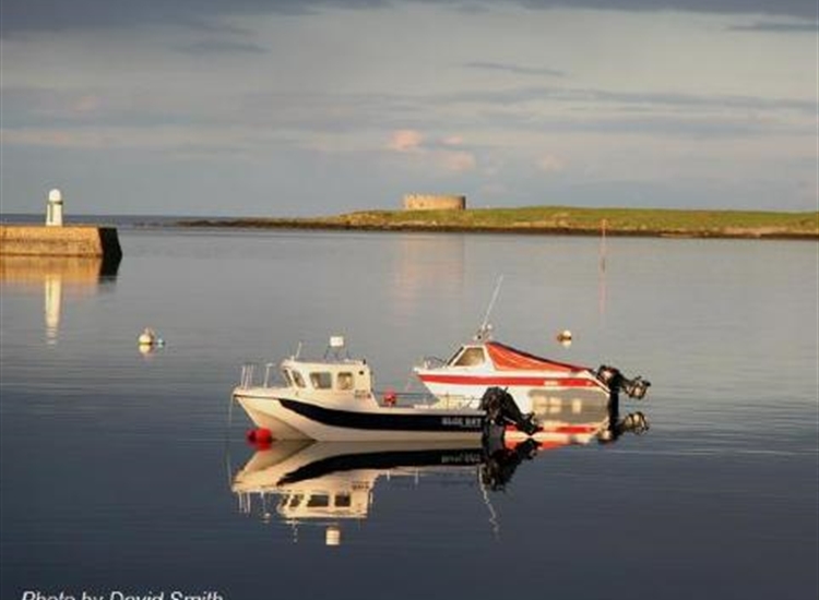 Derby Haven looking towards St michael's Island. note port hand perch centre right