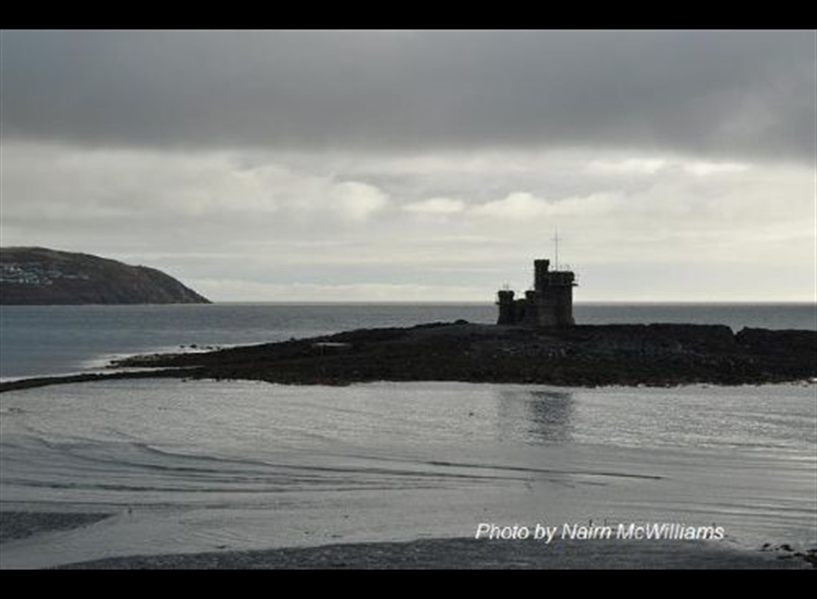 Douglas.Refuge Tower on Conister St Mary's Rock. Substantial piece of real estate