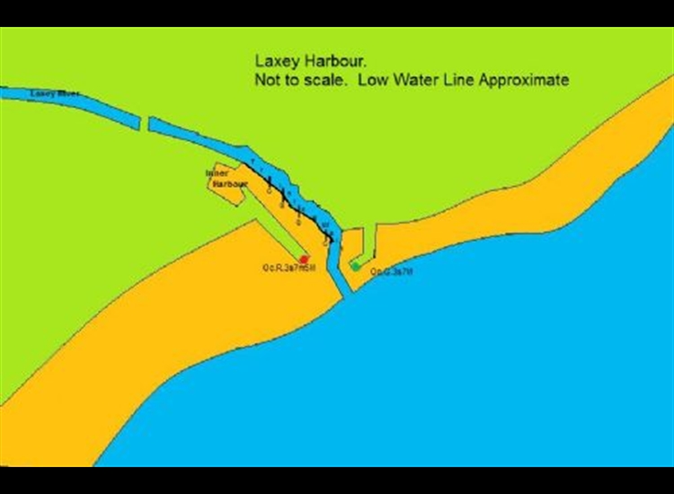 Chartlet of Laxey Harbour