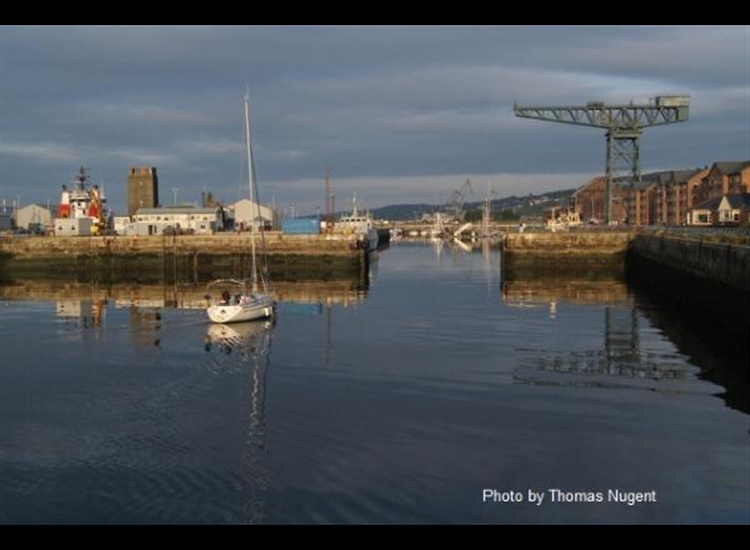 Entrance to James Watt Dock