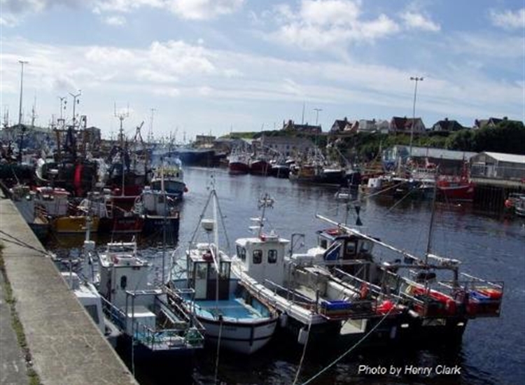 Kilkeel Inner Basin looking NW from SW Quay