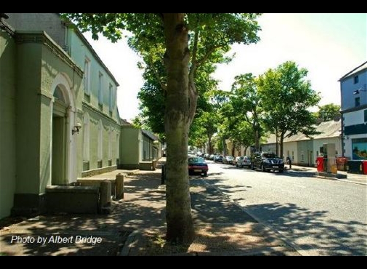 Castle St Killough. Note the fuel pumps on right!