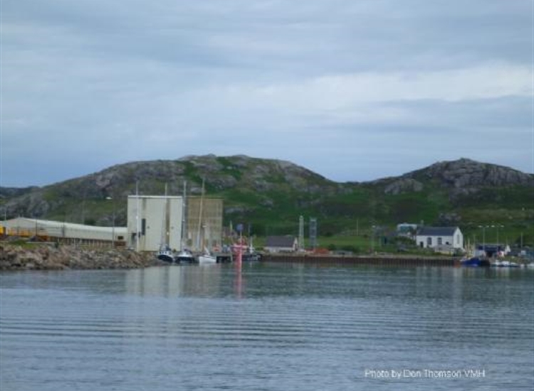 Kinlochbervie  pontoon from the Channel