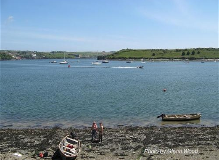Kinsale. Looking south towards Blockhouse Point. Spit PHM centre left