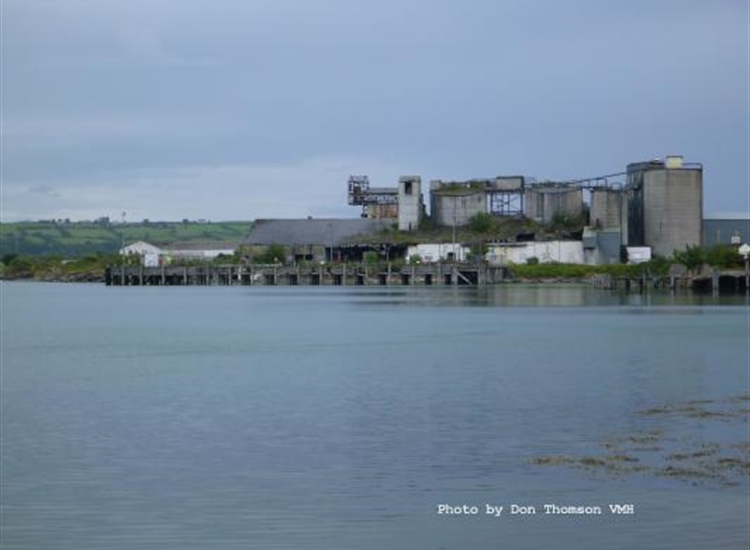 Derelict Blue Circle Dock at Magheramorne (unusable)