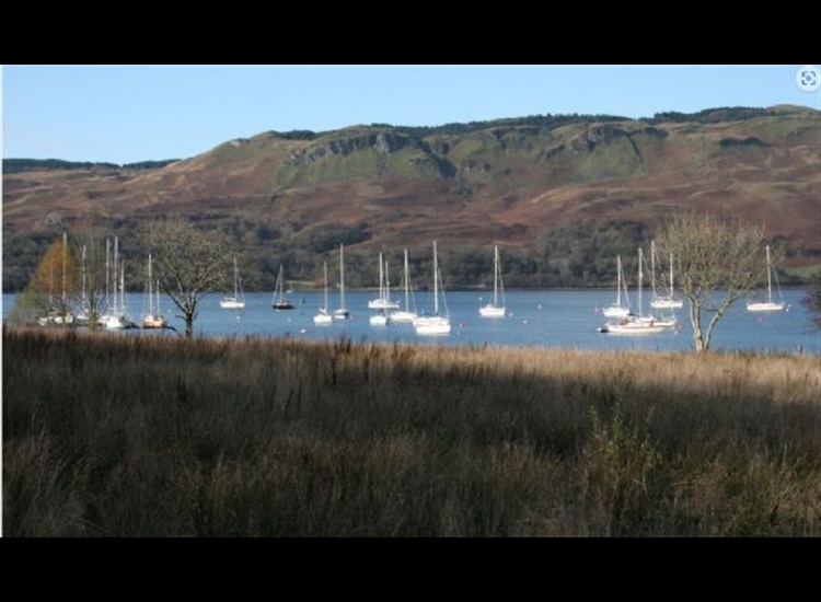 Kimelford moorings from the shore