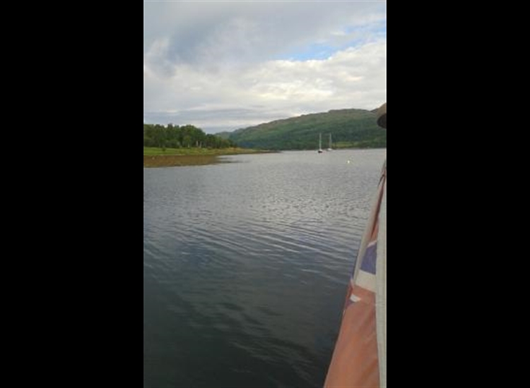 View West from the pontoon