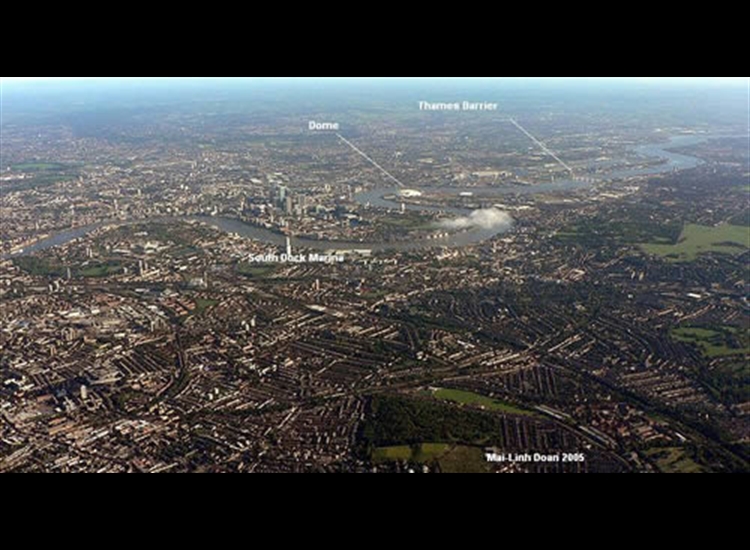 Aerial Photo Thames, London