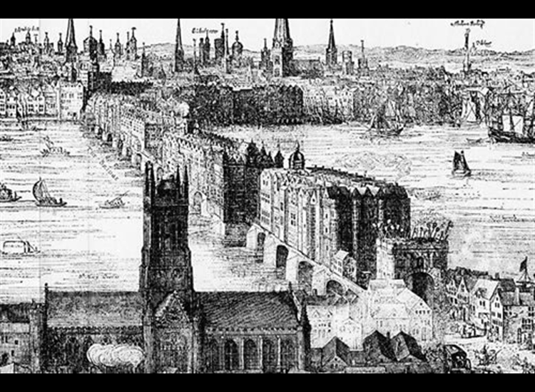 London Bridge 1616 by Claes Van Visscher