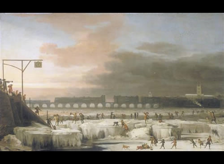 The Frozen Thames 1677