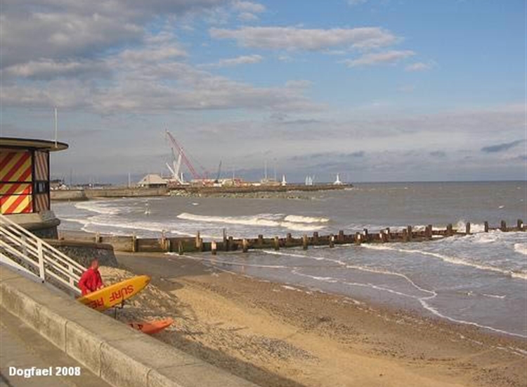4.South Pier of the Harbour, from the Beach