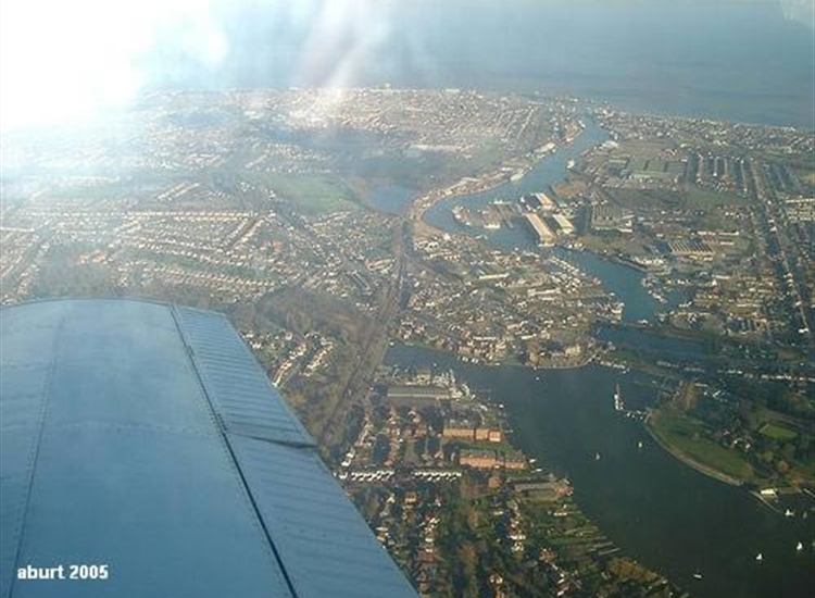 5.Lake Lothing in Background,  Oulton Broad in Foreground