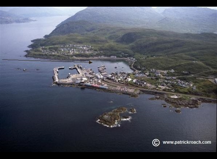Mallaig looking East and showing entry channel