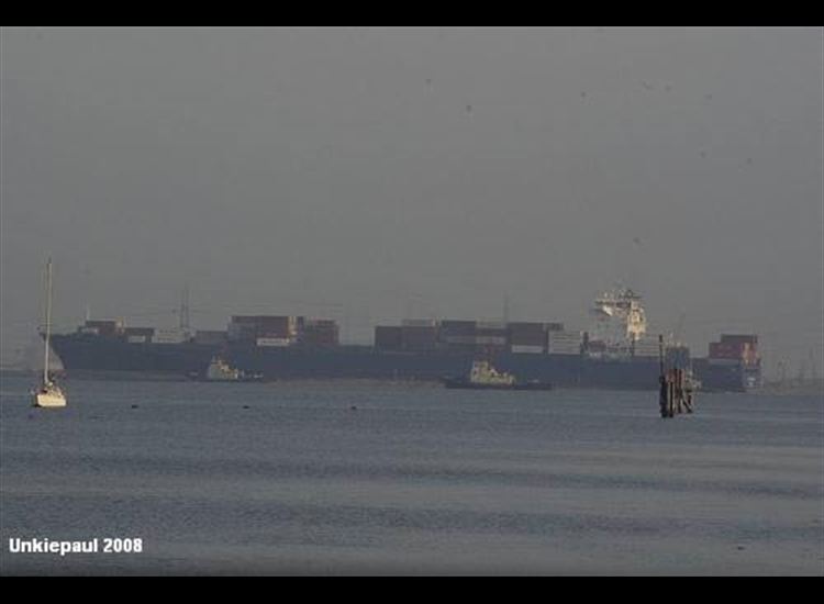 Huge Ships use the river to Thamesport