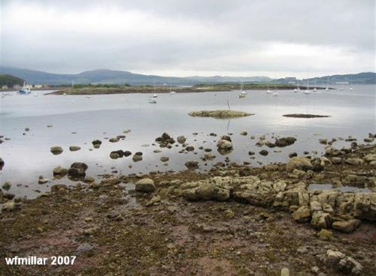 Looking out to The Eileans in Millport Bay