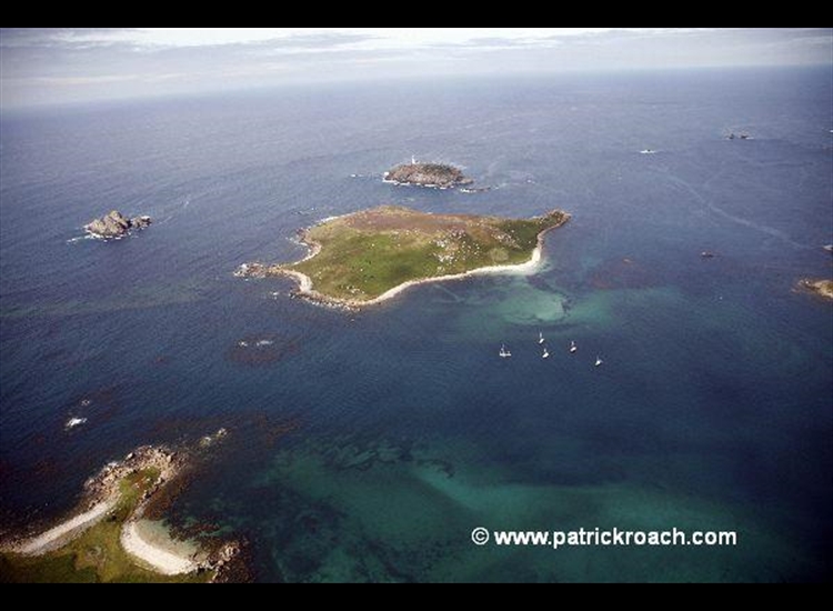 St Helens Pool with Round Island top centre