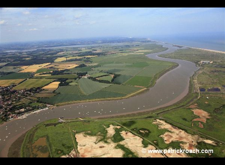 River Ore looking North. Orford Ness is out of shot on the right