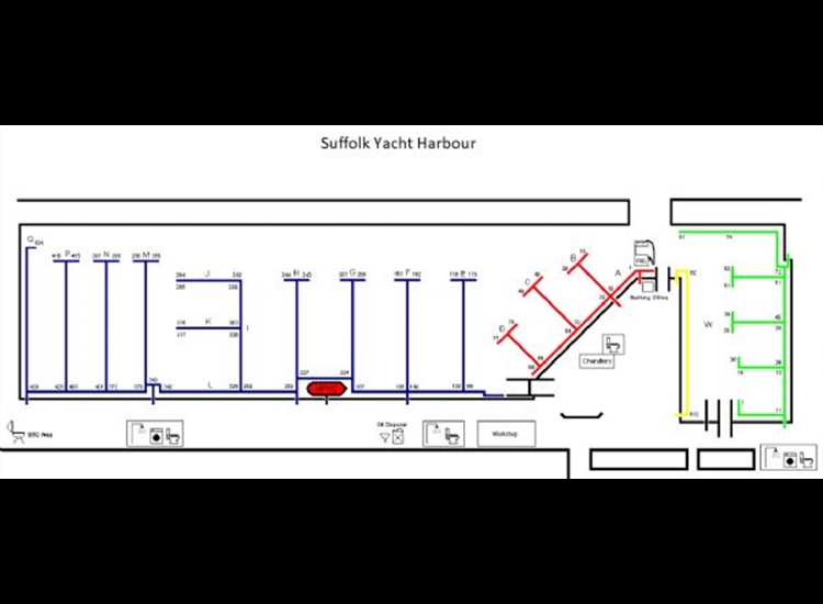 Suffolk Yacht Harbour marina plan