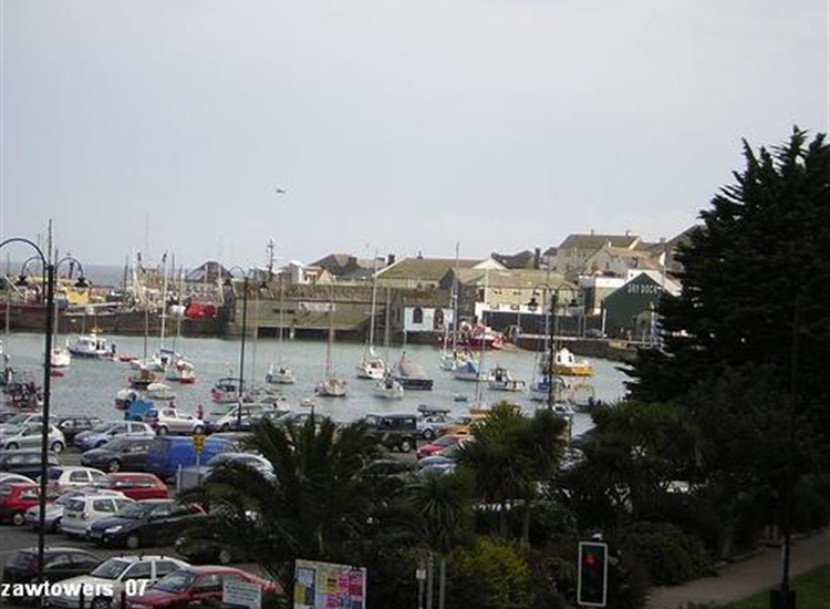 Photo showing slipway and entrance to dry dock