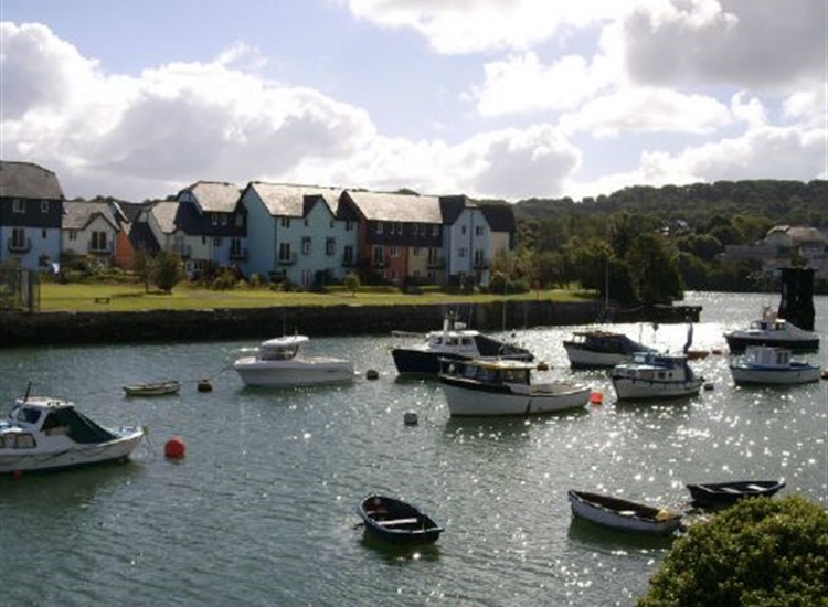 Entrance to Hooe Lake, off Cattewater