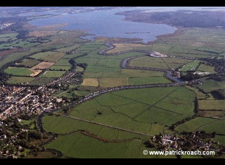 Wareham looking ENE past Ridge Wharf to Poole Harbour