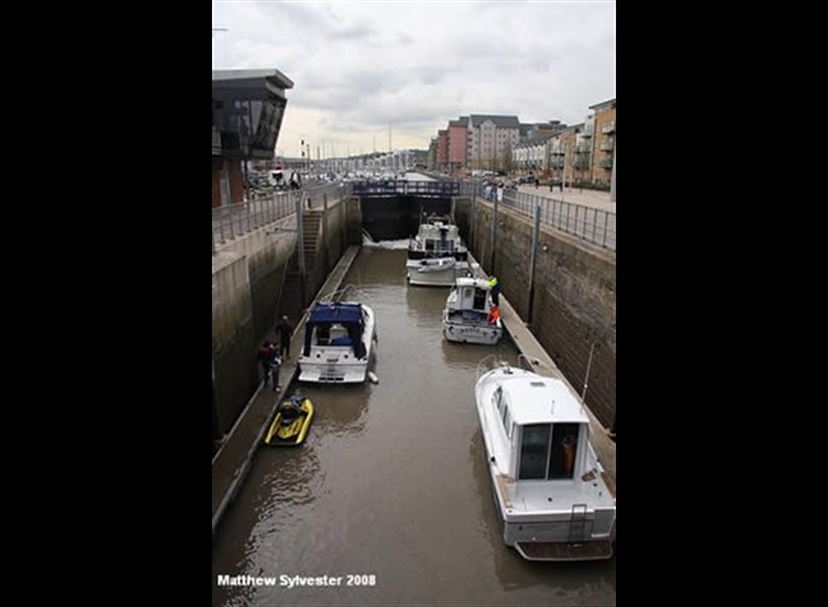 Locking into the Marina