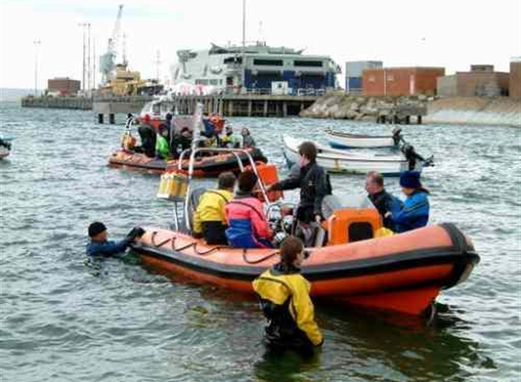 RIBs at Castletown, Portland Harbour