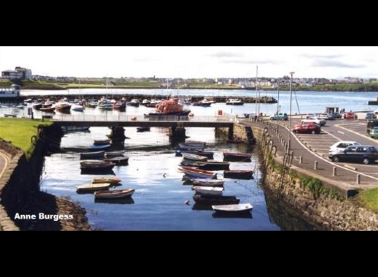 Portrush Harbour from North end.
