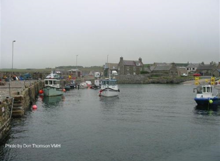 Rosehearty Inner harbour looking Eastwards at HW