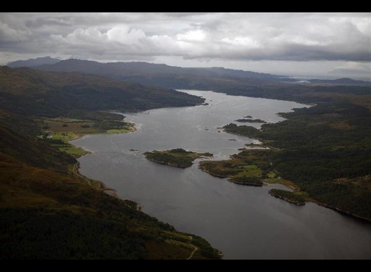 Loch Sunart looking West over Eilean MÃ²r