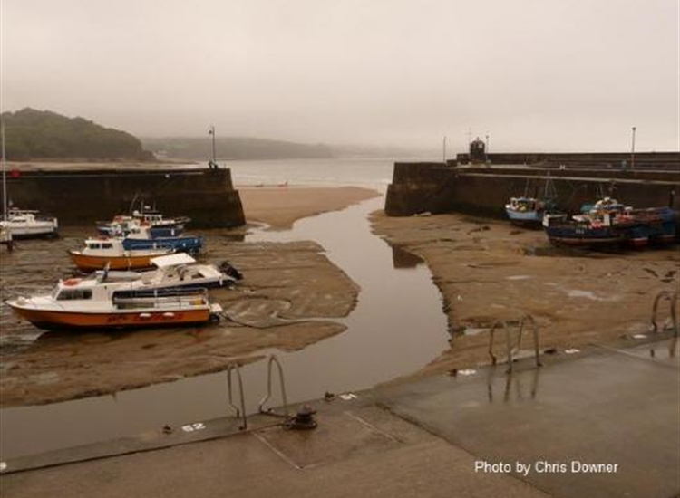 Saundersfoot entrance from the south wall