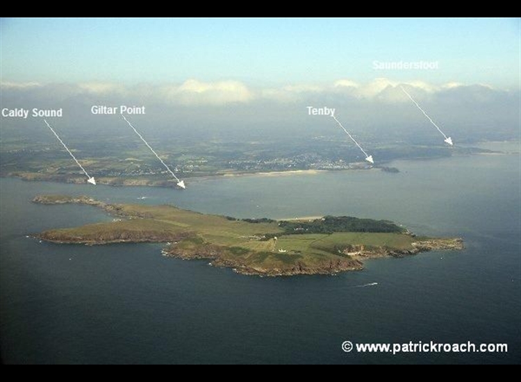 Aerial view of Tenby and Saundersfoot