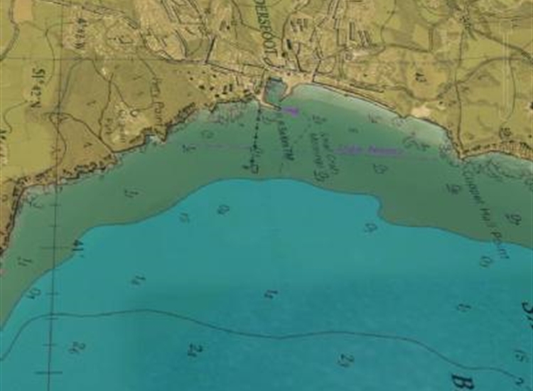 Visichart shot of Saundersfoot