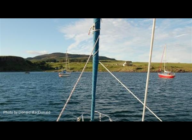 Eigg, Pol nam Partan anchorage