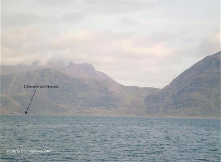 Scavaig. Approaching from the South East