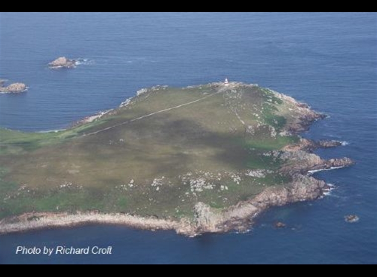 Day Mark on St Martins. This is one of the first things to be seen approaching from the East