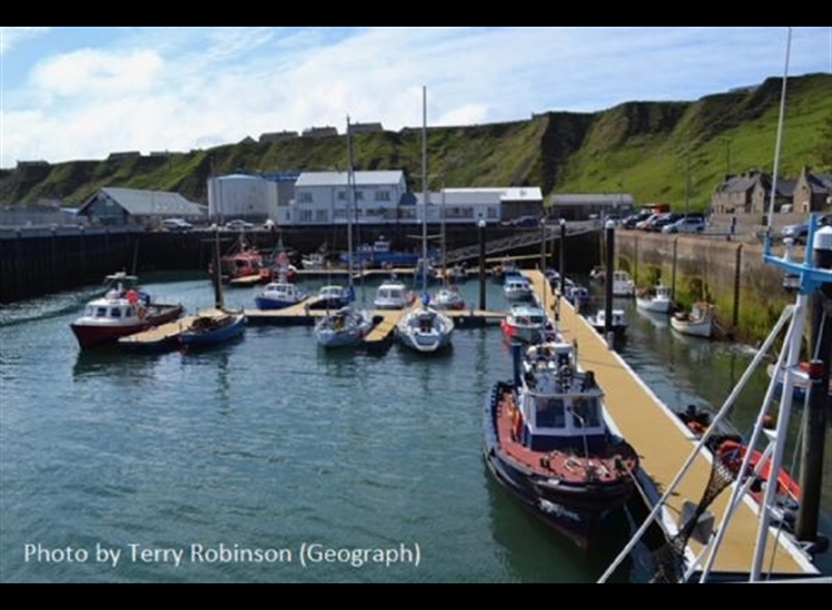 Inner Harbour pontoons looking towards the Seamans Mission