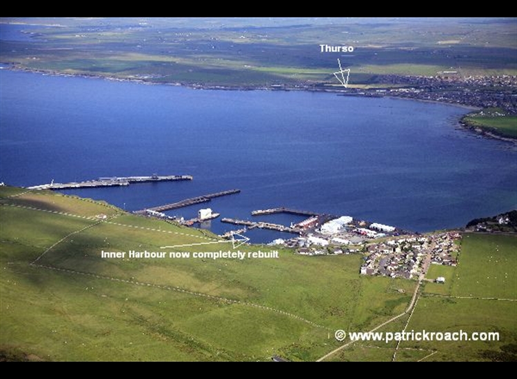 Scrabster with Thurso on opposite side of bay