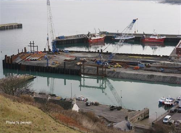 Scrabster work in progress on improved facilities in inner harbour
