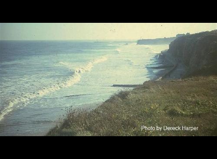 Seaham harbour from the North (faintly in the middle of the far distance)