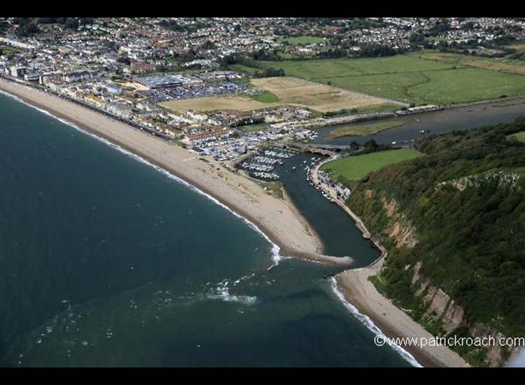 Aerial shot of Seaton from the SE